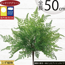 フェイクグリーン 屋外用 おしゃれ 人気 インテリアグリーン リアル 観葉植物 造花 アートプランツ インテリア 人工観葉植物 人工樹木 花材 葉物 草 緑 オブジェ フラワーアレンジメント ディスプレイ 装飾 お庭 バルコニー テラス ファサード 屋上 屋外にも対応 全長50cm