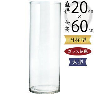 ガラス花瓶 大型 おしゃれ 人気 フラワーベース 花器 花瓶 ガラス花器 ガラス シリンダー 円柱 筒型 筒形 インテリア 透明 クリア 硝子 花入れ フラワーアレンジメント 花 緑 花束 ブーケ デ