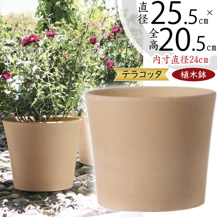 楽天市場】植木鉢 テラコッタ おしゃれ 人気 プランター おすすめ 8号 