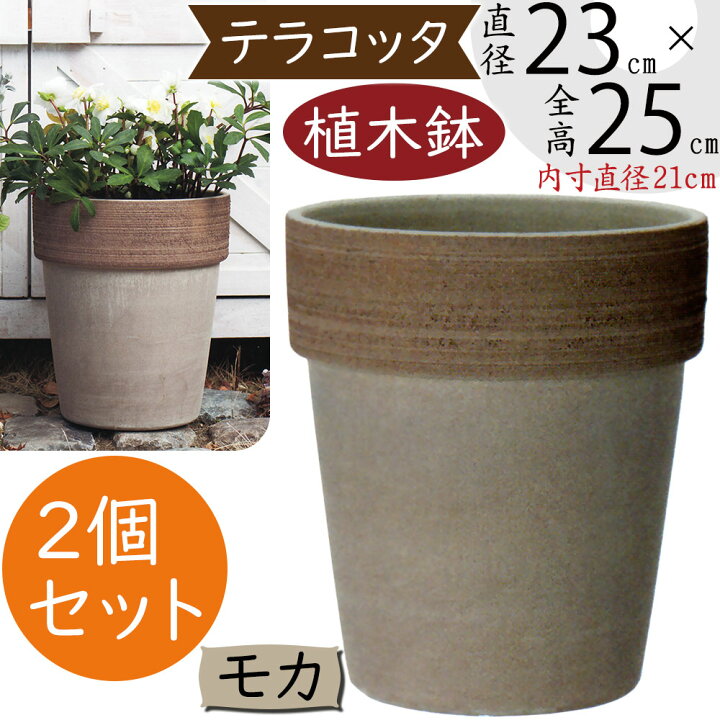 楽天市場】植木鉢 テラコッタ おしゃれ 人気 プランター おすすめ 8号 