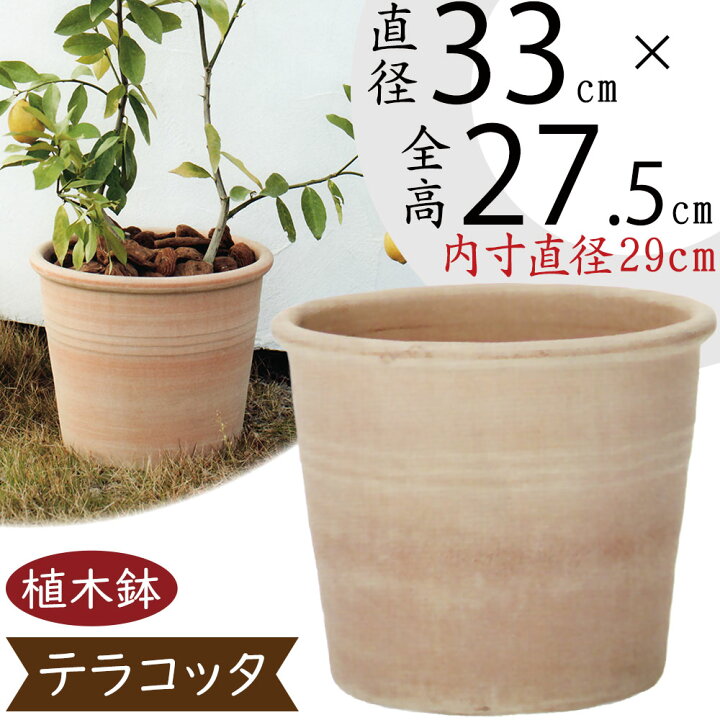 楽天市場】植木鉢 テラコッタ 大型 おしゃれ 人気 プランター おすすめ 素焼き陶器　　テラコッタプランター