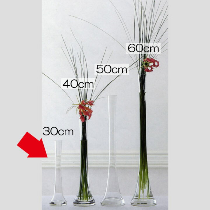 楽天市場 ガラス花器 シェイプ 2個セット 全高30cm 口径3 8cm 透明 クリア 硝子 花瓶 花器 花入れ フラワーベース アレンジメント ディスプレイ 会場装花 フォーマル グリーンランド
