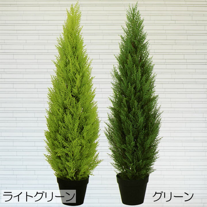 楽天市場 屋外にも対応 人工観葉植物 全高1 2m ゴールドクレスト コニファー 人工樹木 造花 フェイクグリーン オブジェ 野外対応 戸外 室内可 アウトドア 屋外用 庭 バルコニー ファサード テラス グリーンランド