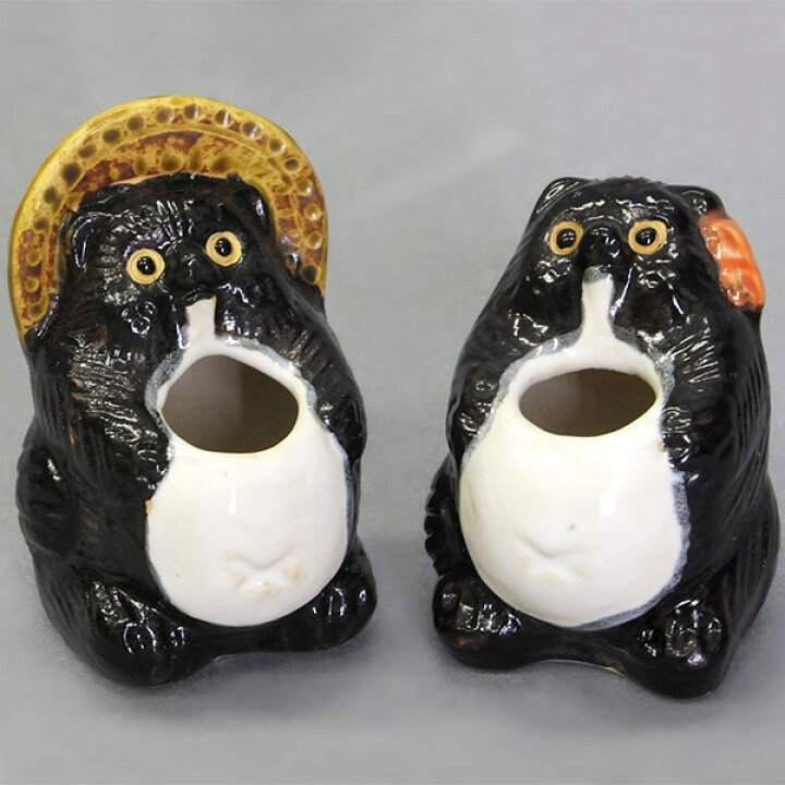 【日本製】信楽焼 おしゃれ 楊枝立オス狸 2.5号 全高8cm×幅5cm 2個セット しがらきやき 陶器製 焼き物 狸 たぬき タヌキ 置き物 置物 オブジェ 国産 信楽焼き 国産品 メイドインジャパン グリーンランド 信楽焼 たぬき 狸 タヌキ 置き物 オブジェ 陶器 国産品 日本製 夫婦狸メス 3号 2個セット