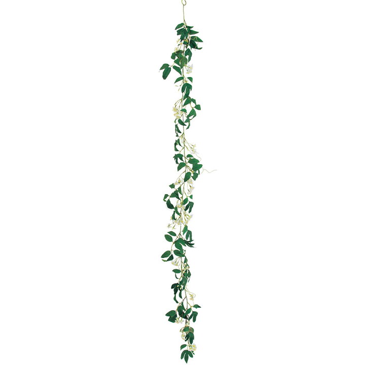 楽天市場 造花 ジャスミン ガーランド 全長156cm マダガスカルジャスミン ツタ つた 蔦 人工観葉植物 アーティフィシャルフラワー フラワーアレンジメント ディスプレイ 装飾 ブライダル花材 ウエディング花材 会場装花 グリーンランド