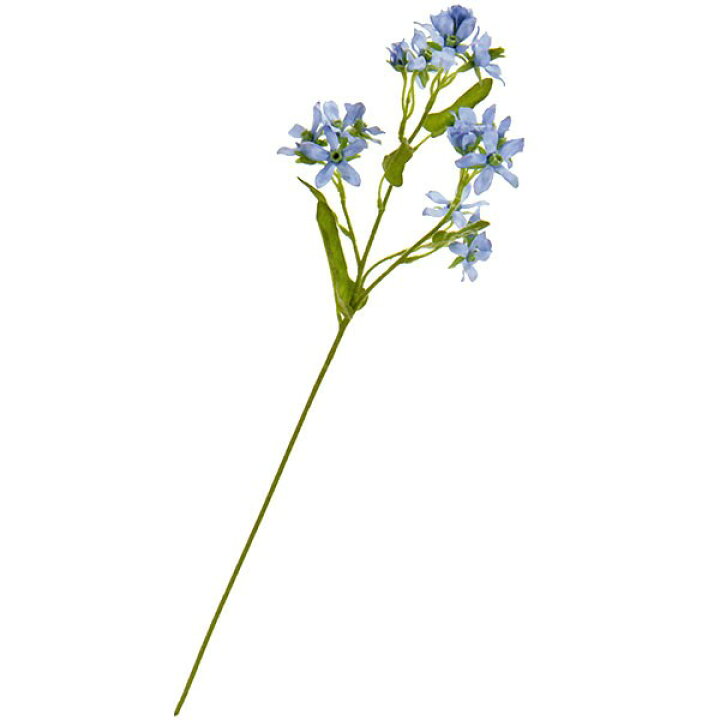 楽天市場 造花 ブルースター 全長50cm 2本セット 瑠璃唐綿 ルリトウワタ 人工観葉植物 アーティフィシャルフラワー フラワーアレンジメント ディスプレイ 装飾 ブライダル花材 ウエディング花材 会場装花 グリーンランド
