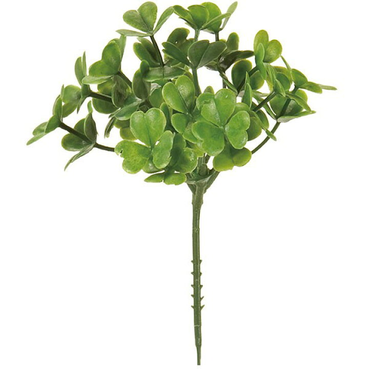 楽天市場 人工観葉植物 クローバー ピック 全長21cm 12本セット 1束2本 6束 シロツメクサ 白詰め草 造花 リーフ 花材 アレンジ グリーンランド