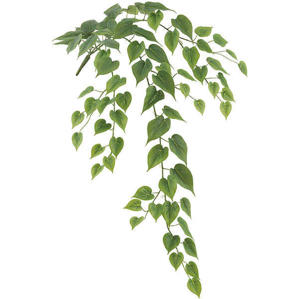 簡単便利なグリーン材。複数の茎を一本にしたブッシュタイプ  人工観葉植物 フィロ ブッシュ 全長98cm 2本セット 造花 人工樹木 リーフ グリーン材 花材 葉材 フェイクグリーン インテリアグリーン フラワーアレンジメント ディスプレイ 装飾