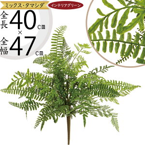 タマシダ ミックス フェイクグリーン おしゃれ インテリアグリーン リアル 人工観葉植物 観葉植物 造花 アーティフィシャルフラワー 花材 玉シダ ファーン フラワーアレンジメント ディス