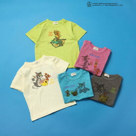 24春夏 F.O.Kids エフオーキッズ R207024 トムとジェリーコラボ カラフルダイ Summer Tee Tシャツ トムとジェリーコラボ