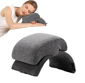 お昼寝枕デスク昼寝枕机枕携帯枕デスク枕腕が痺れない寝心地良い学校のオフィスの仮眠のためにメモリ綿綿カバーを掃除して受験勉強