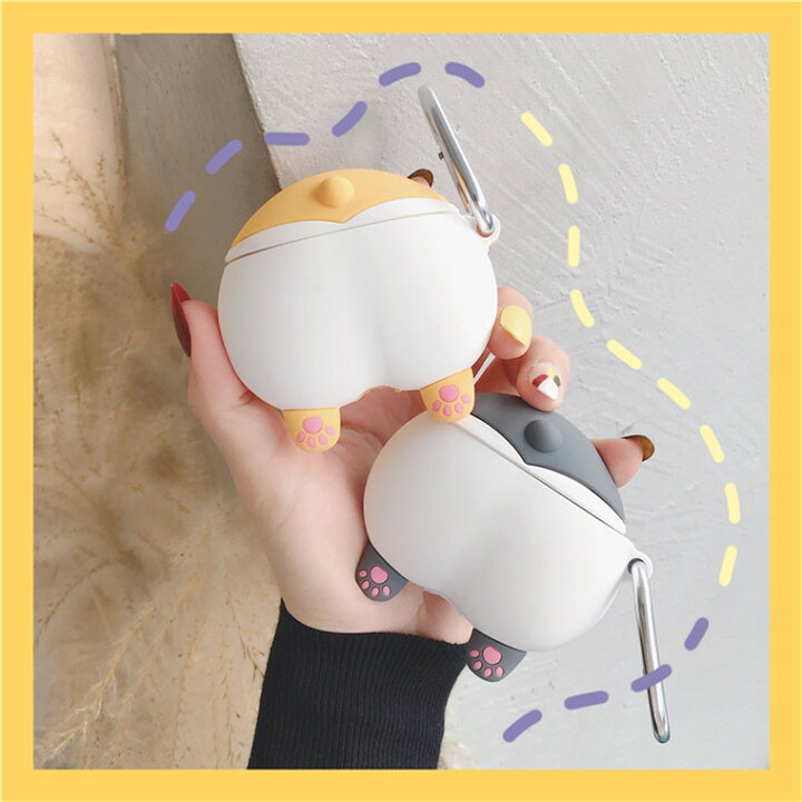 楽天市場 Airpods Proケース かわいい おしゃれ Airpods Pro 充電ケース カバー 21 Case Airpods Pro ケース 可愛い シリコン カラビナ付き 落下防止 Airpods 第2世代 キャラクター 韓国 犬 動物 Airpodsカバー エアーポッズ プロ ケース 耐衝撃 持ち運び イヤホン