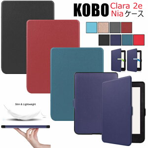 KOBO Clara 2e �P�[�X kobo Nia �J�o�[ �蒠�^ ���U�[�P�[�X Rakuten KoboClara2E �ی�J�o�[ �I�[�g�X���[�v Kobo Nia�p �d�q���X�}�[�g�J�o�[ ���^ �y�� �ϏՌ� ��t�ȒP PU���U�[ �V���v�� �R�{ Nia �^�u��