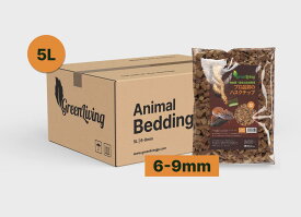 5L x 6個パック ココチップ ココヤシガラ ハスクチップ ココヤシチップ　ボールパイソン用x昆虫　爬虫類　クワガタ　カブトムシ　ヘビ　カメ　虫　は虫類　リクガメ　床材　ハスクチップ　天然　ナチュラル　消臭　保水　保温　マルチング材 飼育　育成