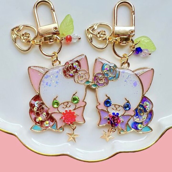 確認用ですNo.1320チャーム・ペンダントトップ♪レジンパーツ♪猫♪押し花 