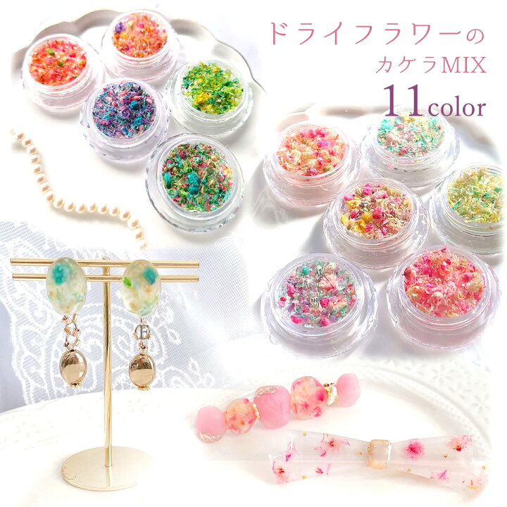 楽天市場】【ドライフラワー】花びらのカケラMIX レジン封入 レジン用 