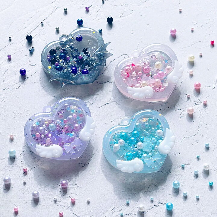 楽天市場】【封入】穴なしパール サイズミックス 2mm 3mm 5mm レジン 