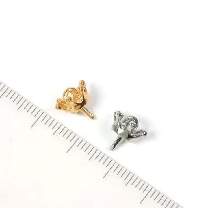 楽天市場】【基本金具】 王冠 ヒートンキャップ 5～10個 ゴールド 