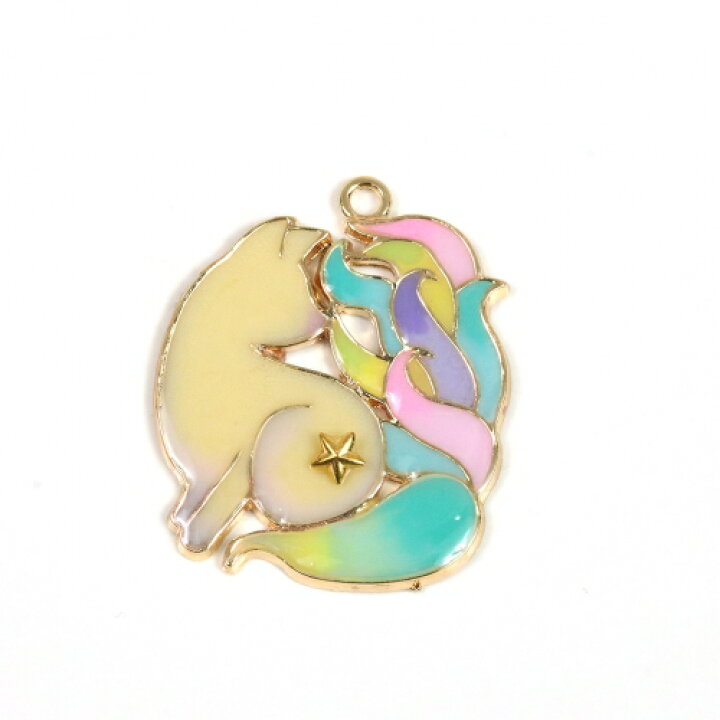 楽天市場 空枠 妖狐 九尾3 ゴールド きつね キツネ 神話 昔話 架空 妖怪 動物 和風 日本 隠れ工房ｇｒｅｅｎｏｃｅａｎ