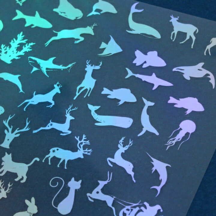 楽天市場 イラストシート 森 海 陸の生き物 シルバーオーロラ 動物 猫 ねこ 蝶 鹿 イルカ マリン サメ 不思議 偏光 封入 コラージュ フィルム ネイル デコ 隠れ工房greenocean 楽天市場 イラストシート 森 海 陸の生き物 シルバーオーロラ 動物 猫 ねこ 蝶 鹿 イルカ マリン サメ 不思議 偏光 封入 コラージュ フィルム ネイル デコ 隠れ工房greenocean