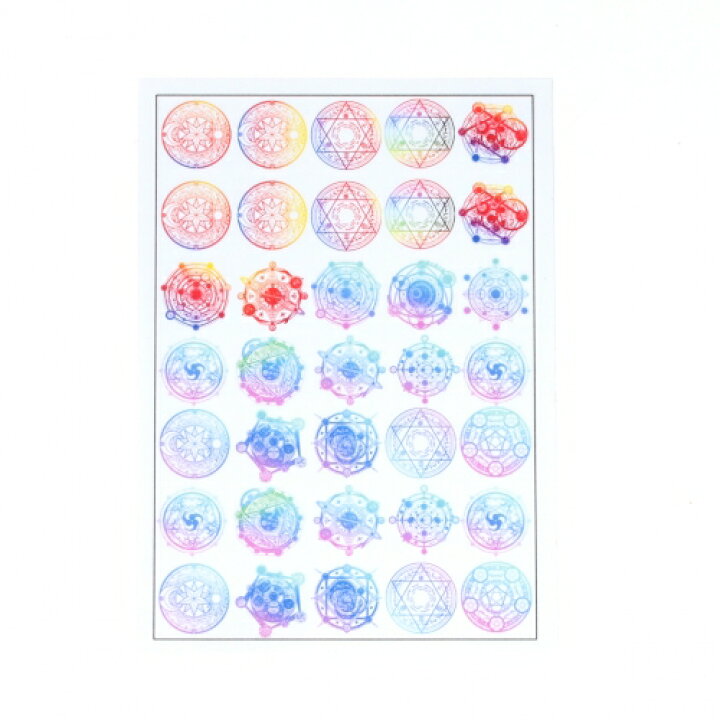 楽天市場 イラストシート 魔方陣2 虹色グラデ 魔法陣 不思議 偏光 封入 コラージュ フィルム レジンシール ネイル デコ 手芸 隠れ工房ｇｒｅｅｎｏｃｅａｎ