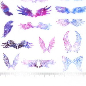 楽天市場 イラストシート 天使の羽根 虹色グラデ エンゼル エンジェル 不思議 偏光 封入 コラージュ フィルム レジンシール ネイル デコ 手芸 隠れ工房ｇｒｅｅｎｏｃｅａｎ