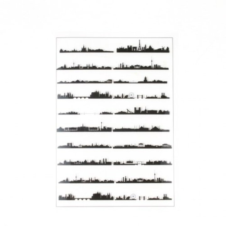 楽天市場 イラストシート 街並み シルエット ブラック 町 影 封入 コラージュ フィルム レジンシール ネイル デコ 手芸 隠れ工房ｇｒｅｅｎｏｃｅａｎ