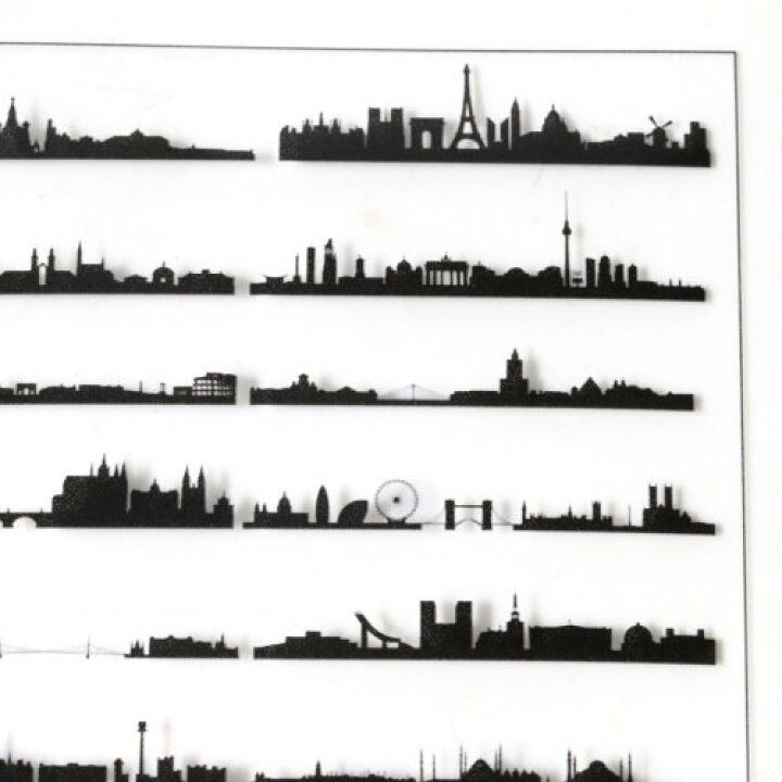 楽天市場 イラストシート 街並み シルエット ブラック 町 影 封入 コラージュ フィルム レジンシール ネイル デコ 手芸 隠れ工房ｇｒｅｅｎｏｃｅａｎ