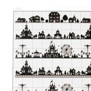 楽天市場 イラストシート 遊園地 シルエット ブラック 町並み 外国 城 影 封入 コラージュ フィルム レジンシール ネイル デコ 手芸 隠れ工房ｇｒｅｅｎｏｃｅａｎ