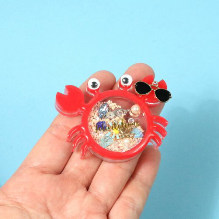 楽天市場 シリコン型 モールド かに 大判フィルム1枚付 カシャカシャ中身が動く オイルや水を入れても カプセル 蟹 マリン 夏 Sea ボトル 3dモールド 隠れ工房ｇｒｅｅｎｏｃｅａｎ