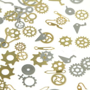 楽天市場 時計パーツ スチームパンク2 時計部品 ギア 歯車 Watch Parts 封入 リアル ネイル レジン封入 手芸 メンズ メタルチャーム ネイル 隠れ工房ｇｒｅｅｎｏｃｅａｎ