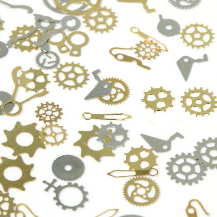 楽天市場 時計パーツ スチームパンク2 時計部品 ギア 歯車 Watch Parts 封入 リアル ネイル レジン封入 手芸 メンズ メタルチャーム ネイル 隠れ工房ｇｒｅｅｎｏｃｅａｎ