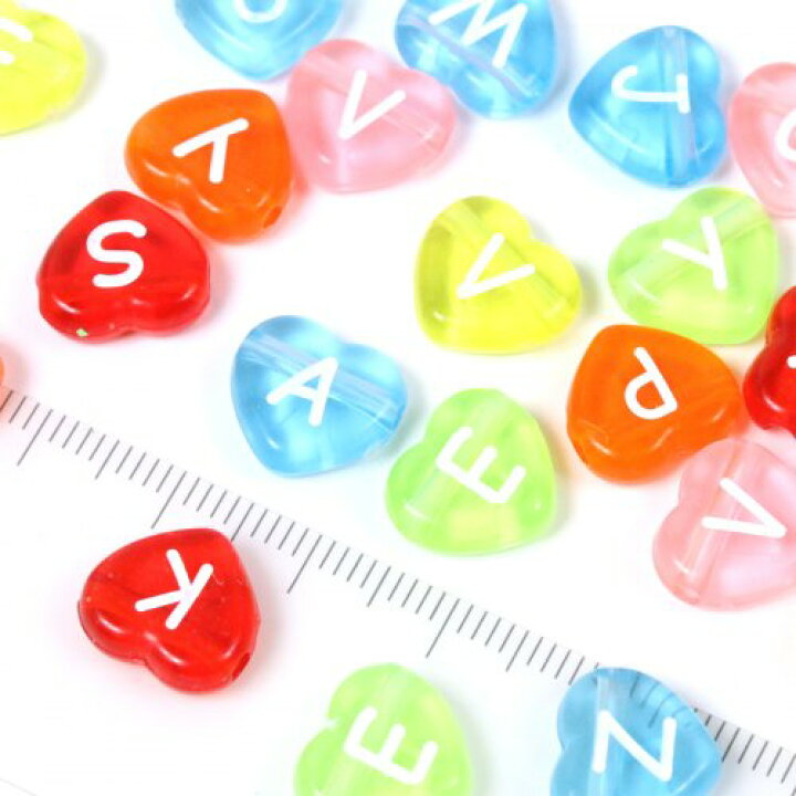 楽天市場】ゲリラ10%OFF【ビーズ】約100個入り アルファベットビーズE 