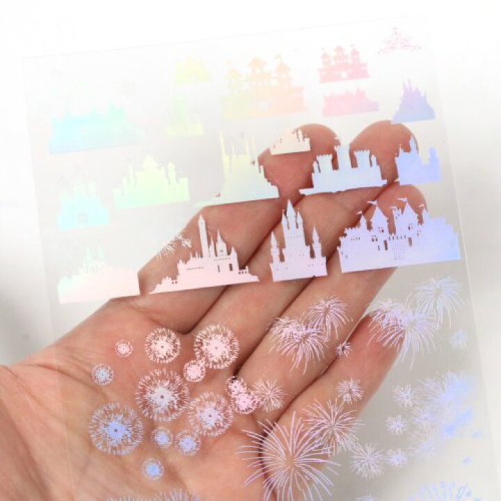 楽天市場 イラストシート 花火と城 偏光 コラージュフィルム プリンセス 夏 夜空 封入 不思議 レジンフィルム レジンシール ネイル デコ 手芸 シルバーオーロラ 隠れ工房ｇｒｅｅｎｏｃｅａｎ