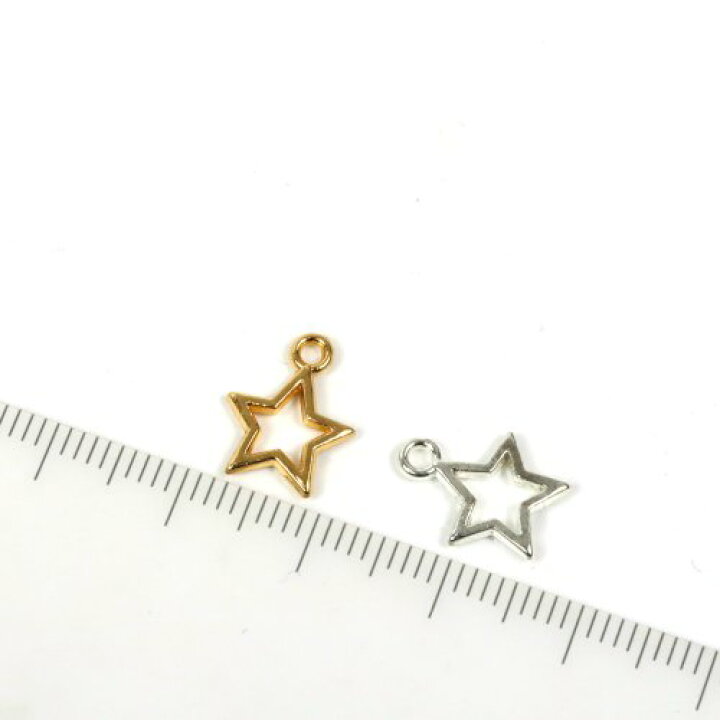 楽天市場】【チャーム】シンプルミニスター 10個セット 空枠 星 ほし 