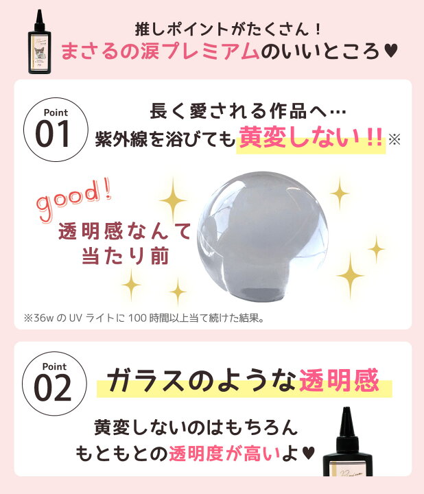 楽天市場】超透明【大容量UV-LEDレジン液】 レジン液 70g 『黄変しにゃ 