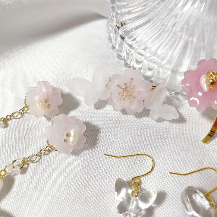 楽天市場】【シリコン型・モールド】2サイズの蝶と桜 シリコンモールド 