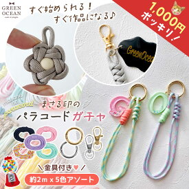 □■ゆうパケ送料無料【福袋】1000円ポッキリ♪ パラコードと金具のセット 約2m 5色セット 4mm 7芯 ナスカン 丸型カラビナ キーホルダー 手芸 ハンドメイド 手芸 ランダム スタッフお任せ