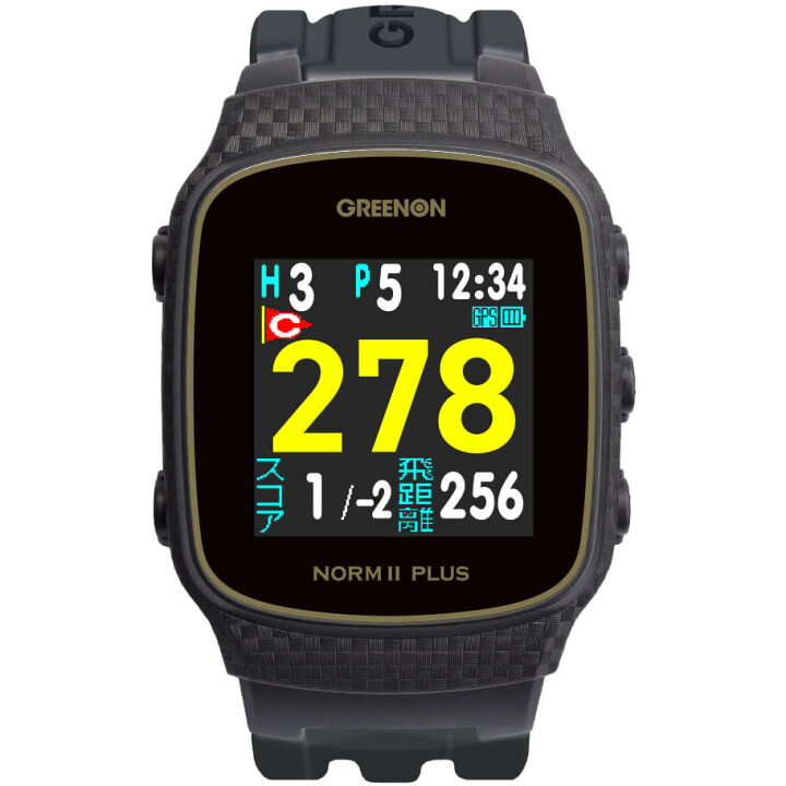 メーカー直営 アウトレット品 GreenOn『THE GOLF WATCH A1-II』 グリーンオン『ザ・ゴルフウォッチ A1(エーワン)-II』 腕時計型 腕時計タイプ GPSキャディー GPS gps ゴルフナビ スマホ連動 高精度 距離計 アプローチ アンジュレーション オールインワン画面搭載