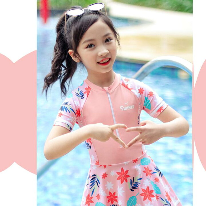 楽天市場 子供 水着 女の子 セパレート キッズ 女の子 ワンピース水着 かわいい レース キッズ水着 女の子水着 ワンピース キッズ 子供用 水着 85 105 115 125 135 150 165 キッズ水着 送料無料 グリーンパック楽天市場店