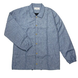 A HOPE HEMP �A�z�[�v�w���v CHAMBRAY COACH JKT / INDIGO �w���v �I�[�K�j�b�N�R�b�g�� �V�����u���[ �R�[�`�W���P�b�g ���M�����[�t�B�b�g ���j�Z�b�N�X UNISEX �w���v �A�E�^�[ ��