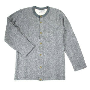 A HOPE HEMP �A�z�[�v�w���v H/OC COLOR MOKU BUTTON UP CARDIGAN / FEATHER GREY �w���v �I�[�K�j�b�N �R�b�g�� �� �X�E�F�b�g �J�[�f�B�K�� ���n