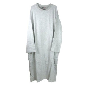A HOPE HEMP �A�z�[�v�w���v DROP WIDE SLIT LONG OP / ASHED GREY �w���v �R�b�g�� ���f�B�[�X ���[�Y �V���G�b�g �X�E�F�b�g �����s�[�X ���n