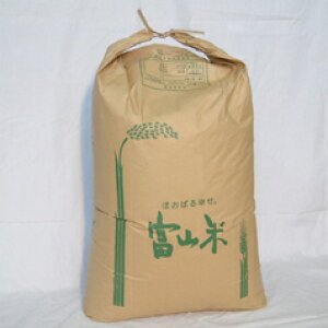 ＜令和3年＞【送料無料】富山県産 コシヒカリ / 玄米30kg（業務用紙袋） ［生産者直販のおいしい健康食］