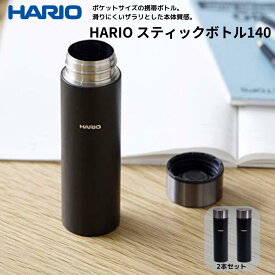 HARIO(ハリオ) マグボトル ブラック 140ml HARIO スティックボトル SSB-140-B 新生活