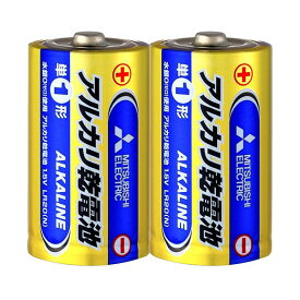 【楽天スーパーSALE】（まとめ）三菱電機 アルカリ乾電池 単1形 LR20N/2S 1セット（20本：2本×10パック） 【×3セット】 父の日 早割