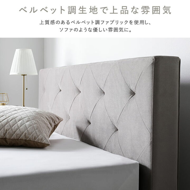 楽天市場】布張り すのこ ベッド セミダブル ベッドフレームのみ 