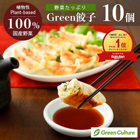 Green 餃子 ヘルシー 菜食 野菜餃子 国産野菜 業務用 【10個 / 40個】プラントベース 大豆ミート 植物肉 ヴィーガン ベジタリアン ぎょうざ vegan vegetarian soy meat