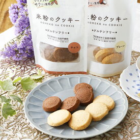 米粉のクッキー プレーン＆チョコ 7枚×2袋 メロディアン グルテンフリー 動物性原料不使用 ヴィーガン対応 おやつ