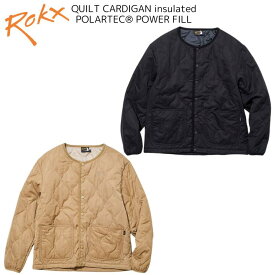 【20%OFF】【あす楽対応】ROKX ロックス 【POLARTEC】キルトカーディガンインシュレーテッド ポーラテックパワーフィル　QUILT CARDIGAN insulated POLARTEC POWER FILL RXMF234024